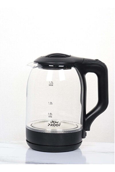 PROOF 1.7L Glass Electric Kettle - High safety, fast boiling, automatic shut-...
