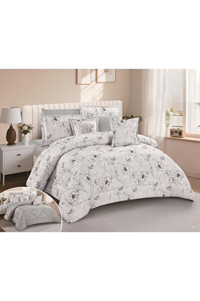 NAJMA Summer printed double bedspread with microfiber filling for a peaceful and comfortable sleep
