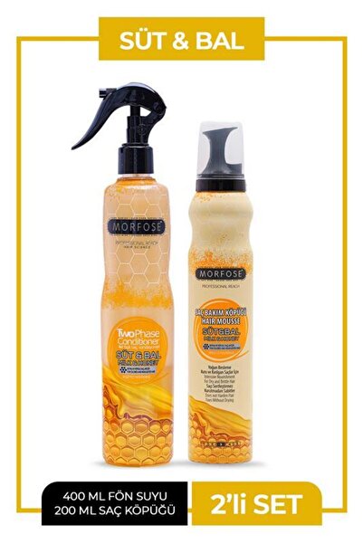 Morfose Süt+bal saç köpüğü+fön suyu