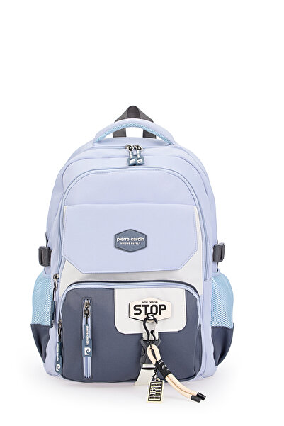 Pierre Cardin 1916-3004 Kalemlikli Okul çantası Suya Dayanıklı Çok bölmeli MAVİ