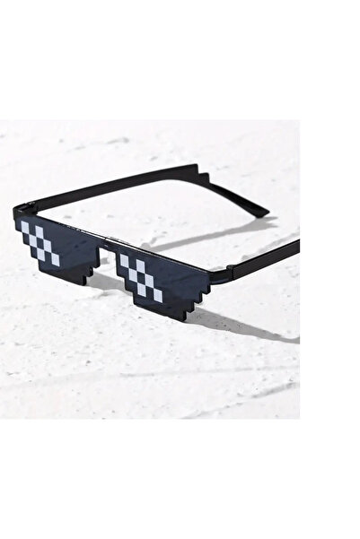 Skygo Thug Life Trend Güneş Gözlüğü Mozaik Siyah Kedi Gözlükleri