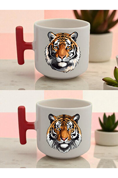 lili hediyelik كوب لاتيه كاريزماتيك تايجل مكون من قطعتين - هدية للطلاب، هدايا...