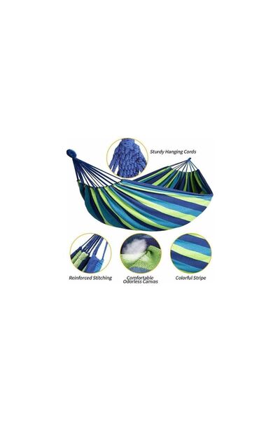 Mercaton Cotton Textile Hammock, Maximum 120 Kg, Multicolor, 185 x 80 cm