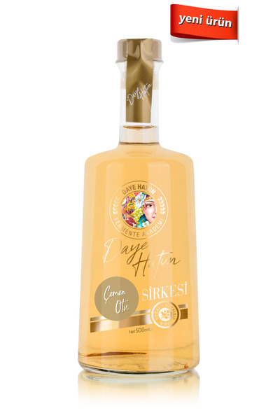 DAYE HATUN Çemen Otu Sirkesi/Fenugreek Vinegar (Doğal Fermente Canlı Sirke / Nat. Ferm./ 500 Ml)