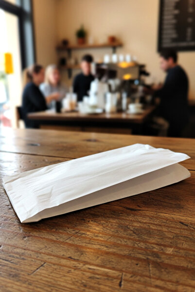 OLİ Art 15X30 cm White Paper Bag 10 Pieces – Gusseted Kraft Bag Gift Package for Food and Packaging