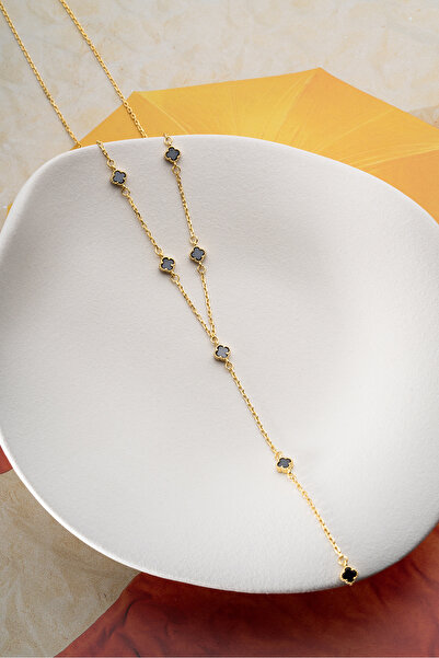 Silvano Jewelry 925 Ayar Gümüş Yonca Y Kolye