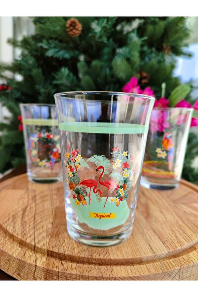 Madame Coco Tropical 3 Piece Water and Soft Drink Glass Set 290 ml