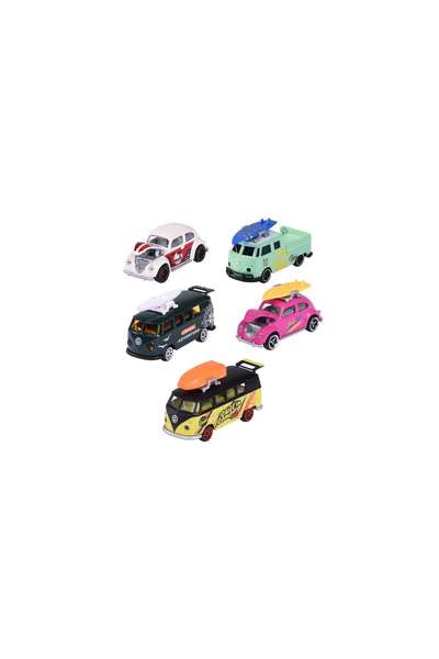 Mercaton Set Majorette Volkswagen The Originals cu 5 mașinuțe din metal