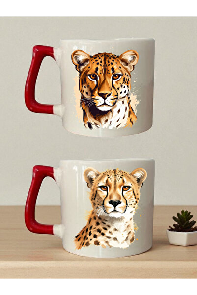 lili hediyelik Tiger Theme 2-Piece Mug - Spiritual Gifts, Gifts to Give to Your Loved Ones Men
