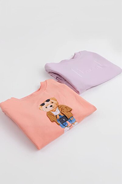 Harika KIDS Pachet de 2 hanorace de bază pentru fete