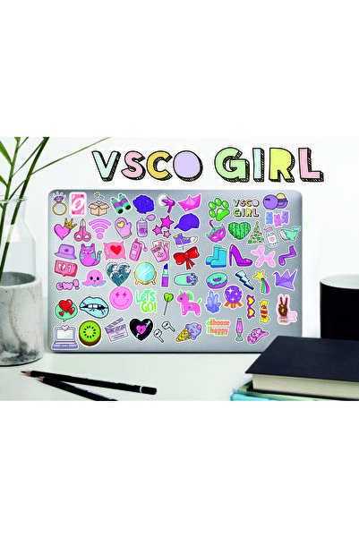Hediyeni Al Set naljepnica VSCO Girl | Laptop Planer Notebook Tablet Telefon ...