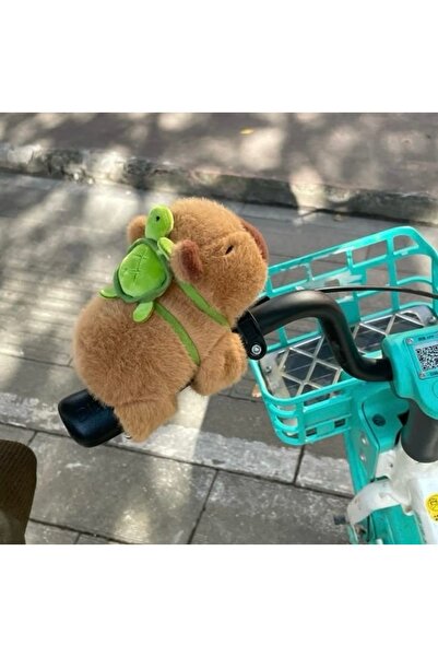 DMR Accessoire Kapibara yeşil sülüfet sarılan Kapibara yeşil kaplumbağa taşıyor