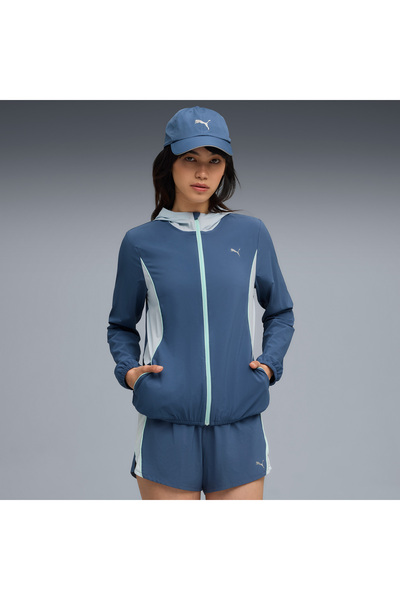 Puma Run Velocity Woven Women's Navy Blue Running Jacket