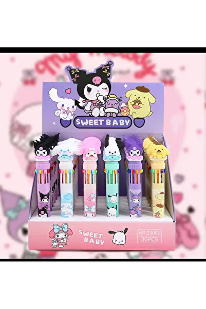 facnspt Sanrio Karakterleri 6 Renk Tükenmez Kalem Seti