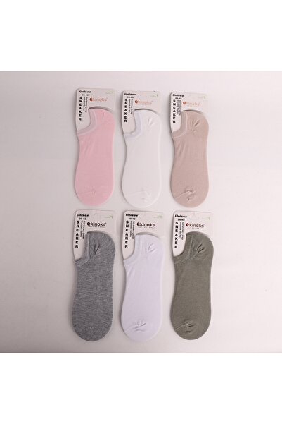 DRESSY LIFE 6-пакет безшевни измити бамбукови дамски чорапи за маратонки