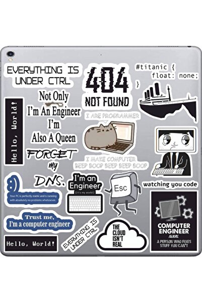 Hediyeni Al مجموعة ملصقات برنامج السلسلة الأولى |   ملصق للكمبيوتر المحمول والدفتر والتابلت والهاتف ودفتر الملاحظات ومجلة البوليت