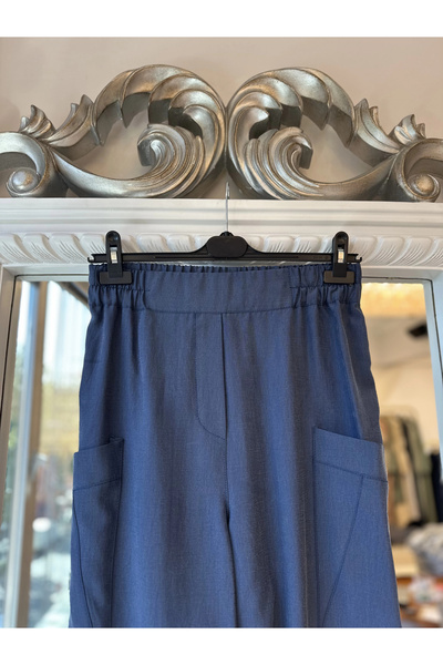 Sentez Kanguru Canvas Pants - Navy Blue
