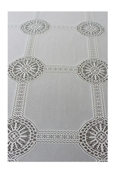 MODAFABRİK Elegant Knitted Tablecloth with Lace Look 160X220