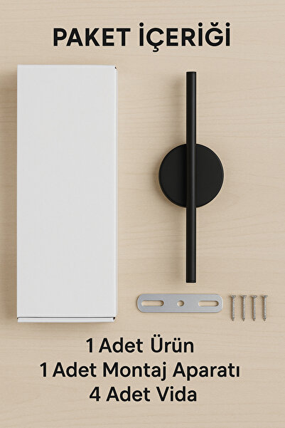 Voxify Yapışkanlı Modern Kablosuz Tak Çalıştır Ledli Elektrikli Aplik Banyo Tablo Ayna Siyah 220v