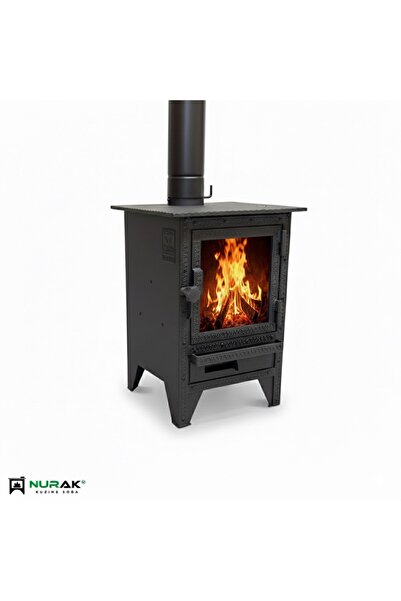 Nurak Kuzine Soba Camlı Zigana Şömine Soba