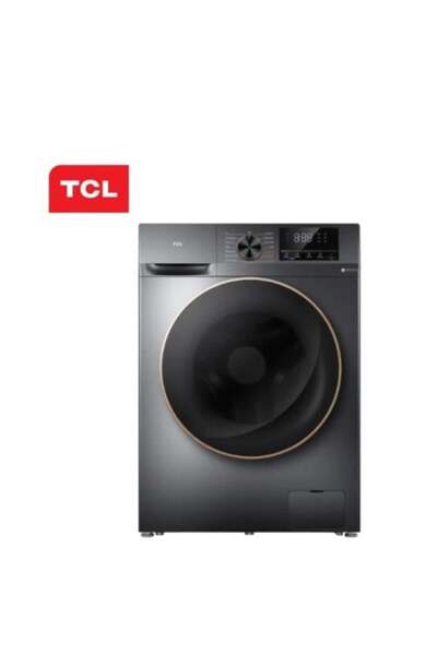 TCL غسالة ملابس أوتوماتيكية تحميل أمامي، 10 كجم، غسيل هوائي، عاكس، فضي - C 2110 WDG