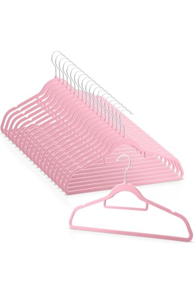 EBA Set 20 Umerase Premium Catifea eBA®, Roz Elegant, Cârlig Rotativ 360°, De...