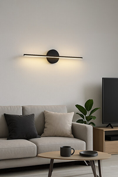 Voxify Yapışkanlı Modern Kablosuz Tak Çalıştır Ledli Elektrikli Aplik Banyo Tablo Ayna Siyah 220v