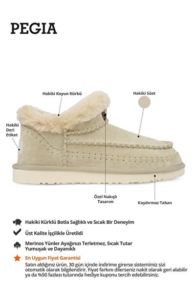 Pegia Kadın Hakiki Kürk Mini Bot 191160