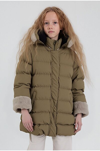 CIVILTIPOLO Girl's 100% Water and Windproof Detachable Hooded Fur-Lined Coat & Jacket