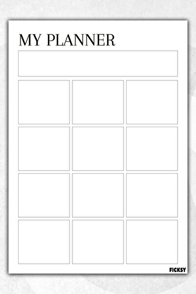 Ficksy Timeless Multi-Purpose Daily Weekly Monthly Planner - A4 Size To Do - ...