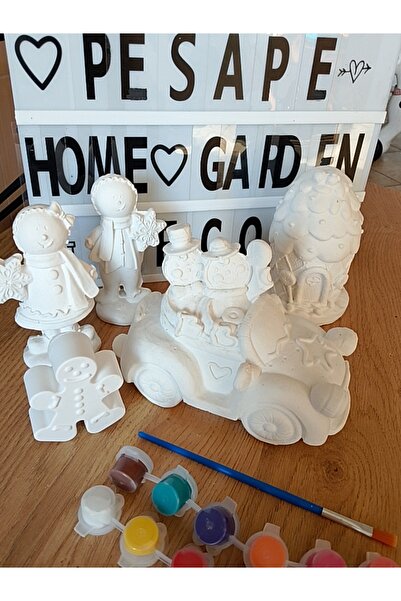 PESA PeSaPe DeCoR Kurabiye boyama seti (Kurabiye adam&Kız,kurabiye ev&araba 1...