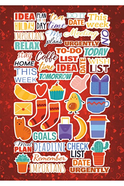 Hediyeni Al مجموعة ملصقات ايديا هوليداي سيري 1 |   مفكرة لابتوب، دفتر ملاحظات، تابلت، هاتف، ملصق، دفتر يوميات