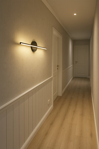 Voxify Yapışkanlı Modern Kablosuz Tak Çalıştır Ledli Elektrikli Aplik Banyo Tablo Ayna Siyah 220v