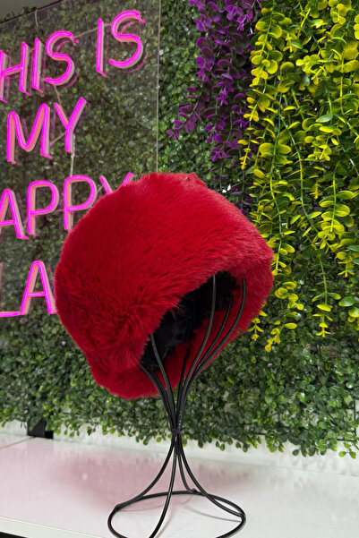 bacc Burgundy Russian Style Plush Kalpak Hat Bcnsv-25Wt1104