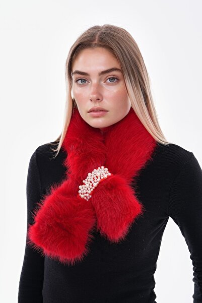 bacc Red Inner Plush Scarf Neck Collar Bcnsv-25Wt1018