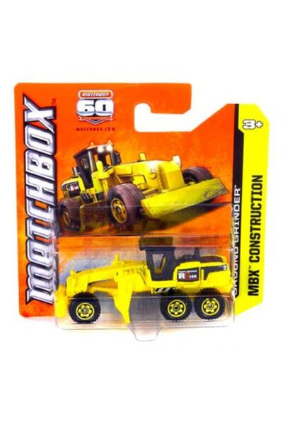 Matchbox Construction: Ground Grinder, Galben, 1:64