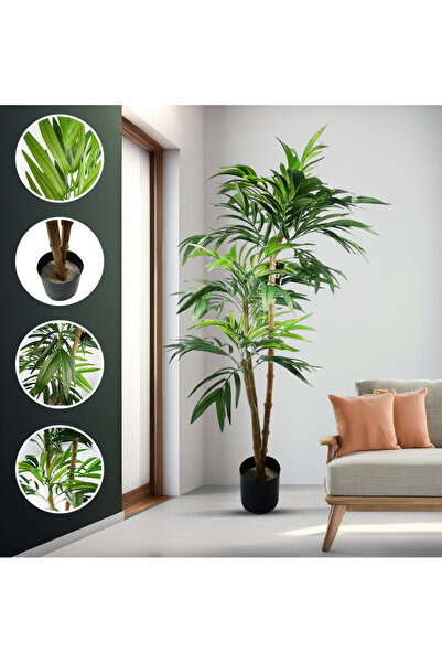 AGD Artificial Olive Tree, 120cm, Realistic Decorative Plant for Home and Office, Green