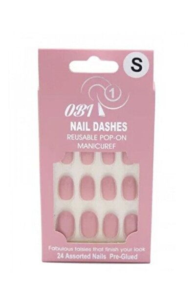 B أظافر صناعية لاصقة ذاتية اللصق من OB One، 24 أظافر لامعة