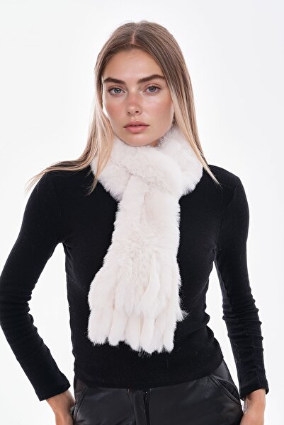 bacc White1 Internal Plush Scarf Neck Collar Bcnsv-25Wt1018