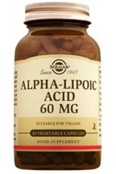 Solgar حمض ألفا ليبوك 60 مجم 30 كبسولة