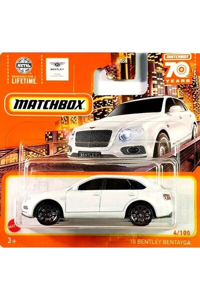 Matchbox Masinuta '18 Bentley Bentayga, Alb, 1:64