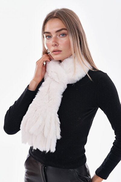 bacc White1 Internal Plush Scarf Neck Collar Bcnsv-25Wt1018