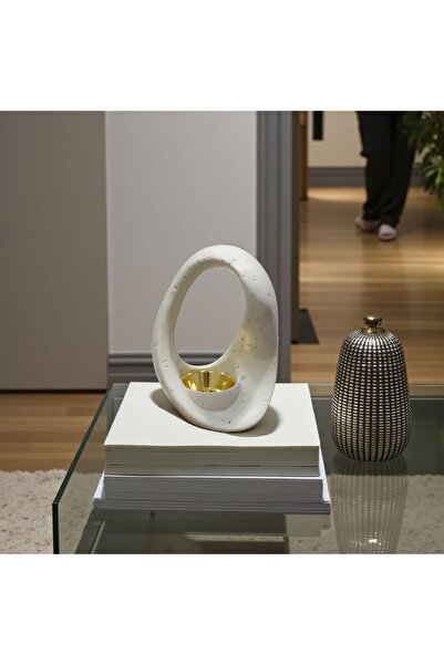 TBATIC Modern Beige Carved Incense Burner