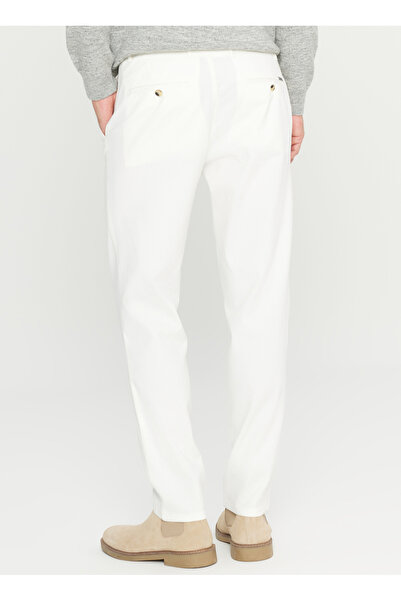 ALTINYILDIZ CLASSICS Normal Bel Normal Paça Slim Fit Ekru Erkek Pantolon ACE001261371_EKR