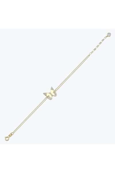 Altınbaş Altın Kelebek Bileklik