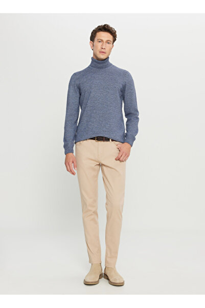 ALTINYILDIZ CLASSICS Normal Waist Normal Leg Slim Fit Beige Men's Trousers ACE001261455_BEJ