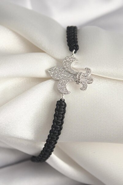 Inure Jewelry سوار نسائي من النحاس الفضي اللون مرصع بحجر الزركون على شكل زهرة...