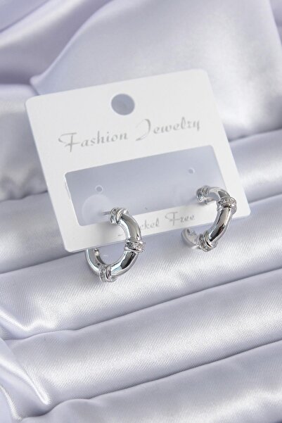 Inure Jewelry حلقة من حجر الزركون الفضي اللون موديل نحاسي للنساء للاستخدام ال...