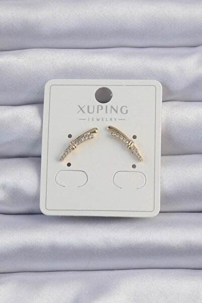 Inure Jewelry Xuping Gold Color Zircon Stone Earrings Daily Wear