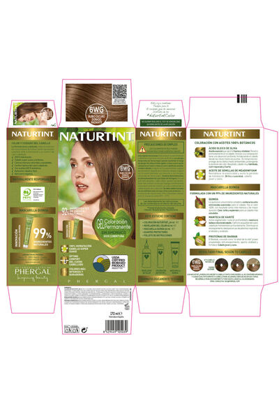 NATURTINT Ammoniakfreie Farbe #6wg-radiant Golden Dark Blonde 170 ml